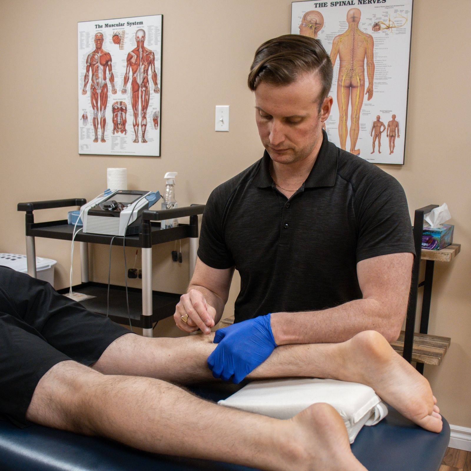 Therapist Doing Acupuncture